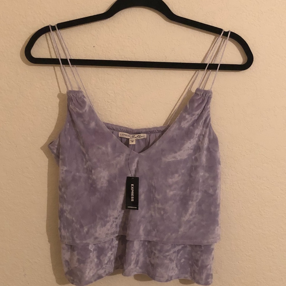 Express Crushed Velvet Top 🆕 w TAGS